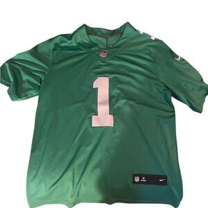 Nike Emerald Green Jersey with Number 1